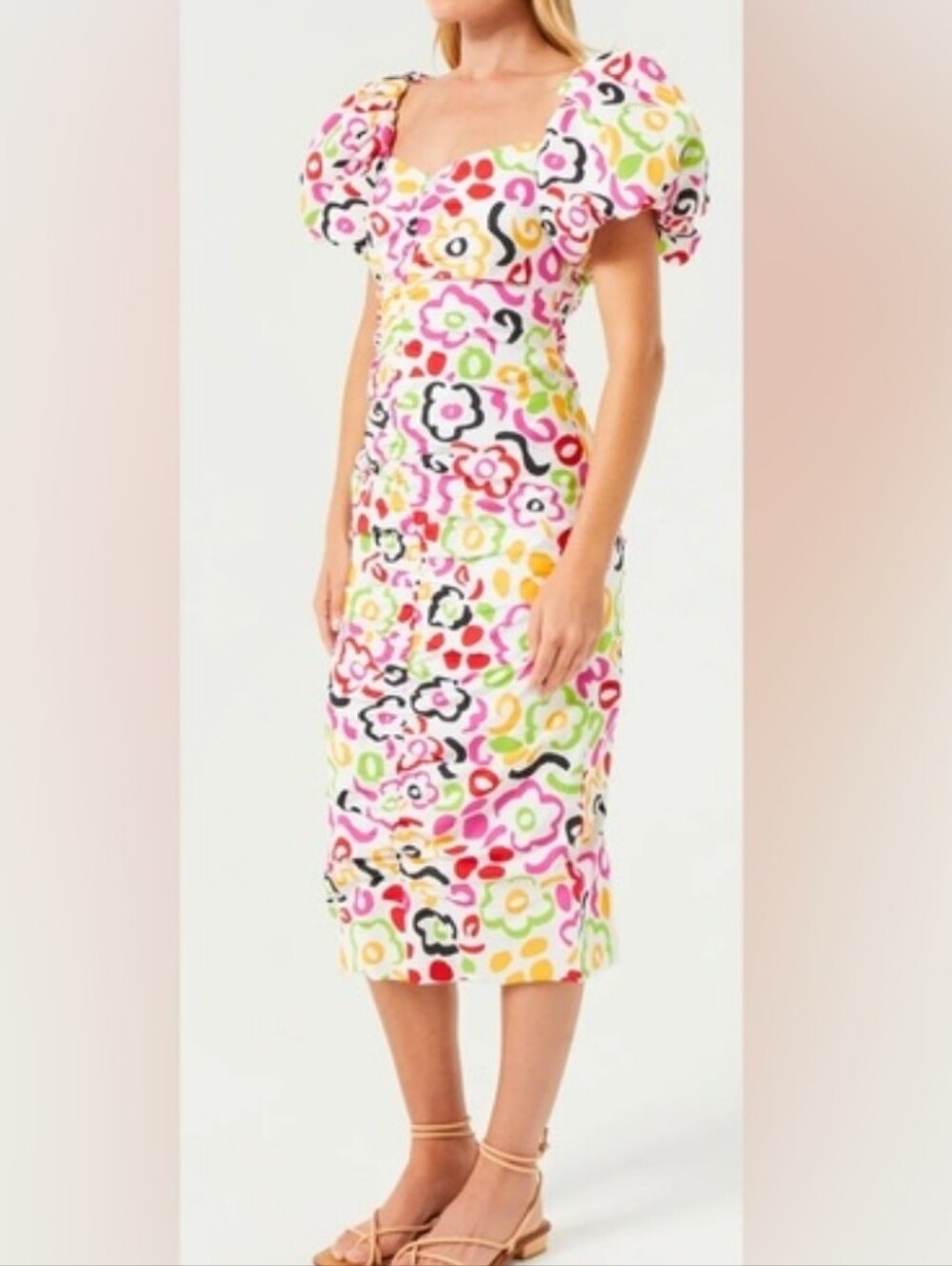 New NWT Rhode Tessa Dress in the Painted Bloom print size 0. Originally $595